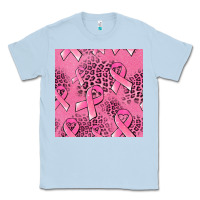 Dusty Blue breast cancer seamless pattern Classic Tee - Jasminsmagicworld