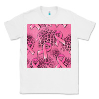 White breast cancer seamless pattern Classic Tee - Jasminsmagicworld