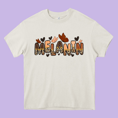 Melanin Butterfly Heavy Core Tee Designed By Zillion Design Studio