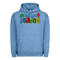 Pigment Pebble Blue autism mama Urban Hoodie - CowGirlArtShop