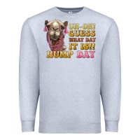 Heather Grey guess what day it is hump day camel Premium Sweatshirt - BarkalooDesign