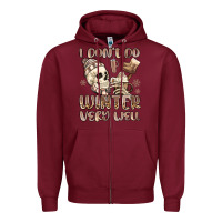 Burgundy i don't do winter very well Zipper Hoodie - MaliasSmallBusiness