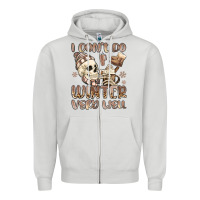 Dove Grey i don't do winter very well Zipper Hoodie - MaliasSmallBusiness