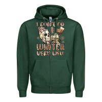 Sports Green i don't do winter very well Zipper Hoodie - MaliasSmallBusiness