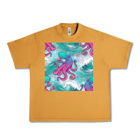 Peanut Butter ocean waves octopus seamless pattern Urban Heavy Tee - BundleAndBundleShop