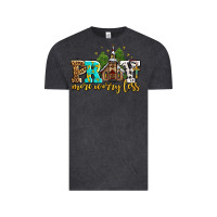 Vintage Black pray more worry less with church Vintage Tee - AdoDesignShop
