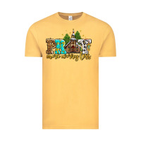 Vintage Mustard pray more worry less with church Vintage Tee - AdoDesignShop