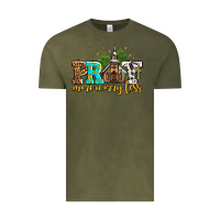 Vintage Olive pray more worry less with church Vintage Tee - AdoDesignShop