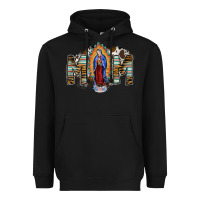 Black mom virgin mary Heavyweight Hoodie - SublimationCraftShop