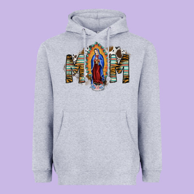 Mom Virgin Mary Heavyweight Hoodie Designed By Sublimationcraftshop