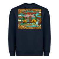Navy camping is my happy place Heavyweight Sweatshirt - Artiststas