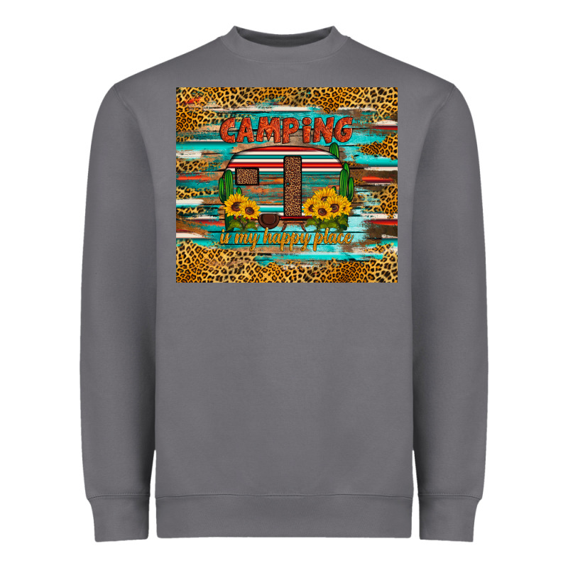 Camping Is My Happy Place Heavyweight Sweatshirt by Artiststas | Teevron