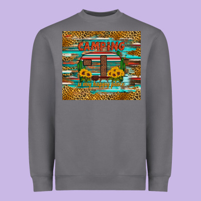 Camping Is My Happy Place Heavyweight Sweatshirt Designed By Artiststas