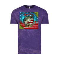 Cloud Purple reel cool dad fishing Vintage Tee - Jasminsmagicworld