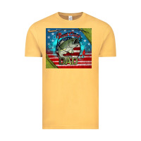 Vintage Mustard reel cool dad fishing Vintage Tee - Jasminsmagicworld