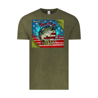 Vintage Olive reel cool dad fishing Vintage Tee - Jasminsmagicworld