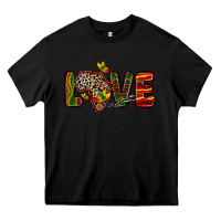 Black love africa map Heavy Core Tee - Zillion Design Studio
