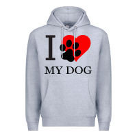 Heather Grey I My Dog Premium Hoodie - Bettercallsaul