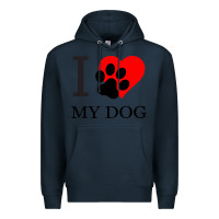 Navy I My Dog Premium Hoodie - Bettercallsaul
