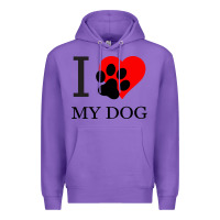 Purple I My Dog Premium Hoodie - Bettercallsaul