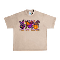 French Oak peace love halloween Urban Heavy Tee - AdoDesignShop