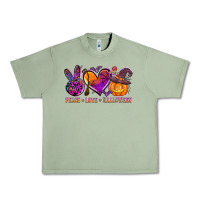 Oil Green peace love halloween Urban Heavy Tee - AdoDesignShop
