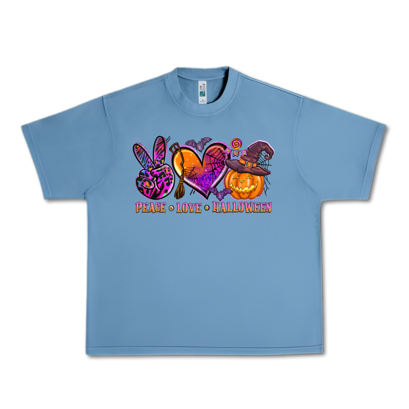 Peace Love Halloween Urban Heavy Tee by AdoDesignShop | Teevron