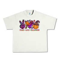 Pistachio peace love halloween Urban Heavy Tee - AdoDesignShop