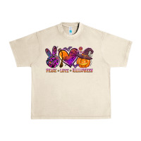 Sandshell peace love halloween Urban Heavy Tee - AdoDesignShop