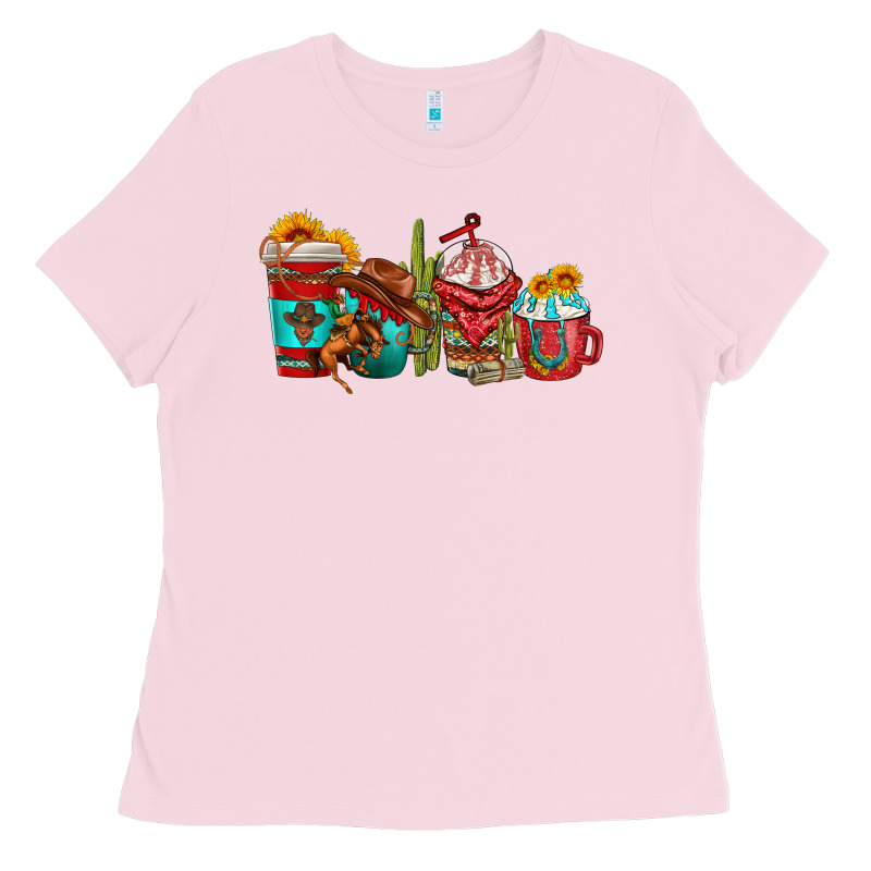 Cowboy Coffee Cups Ladies Tee by texasbilliewilder | Teevron