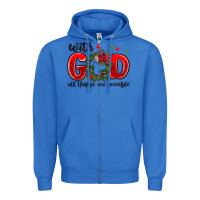 True Royal with god all things are possible Zipper Hoodie - MaliasSmallBusiness