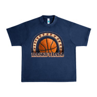 Navy basketball rainbow Urban Heavy Tee - JahusDesignShop