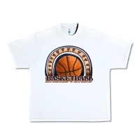 White basketball rainbow Urban Heavy Tee - JahusDesignShop