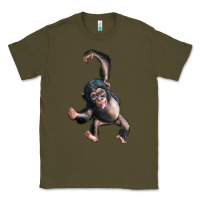 Army Green baby chimpanzee Classic Tee - LillyAllenDesigns