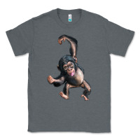 Charcoal Heather baby chimpanzee Classic Tee - LillyAllenDesigns