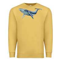 Antique Gold humpback whale Premium Sweatshirt - BarkalooDesign