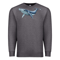 Charcoal Heather humpback whale Premium Sweatshirt - BarkalooDesign