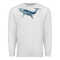 Oatmeal Heather humpback whale Premium Sweatshirt - BarkalooDesign