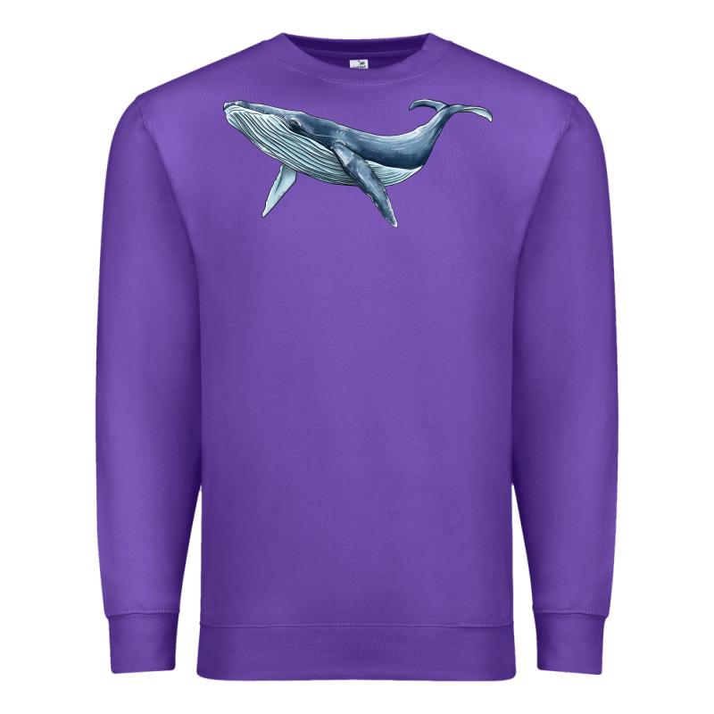 Humpback Whale Premium Sweatshirt by BarkalooDesign | Teevron