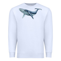 White humpback whale Premium Sweatshirt - BarkalooDesign