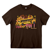 Chocolate Brown this is how i roll Heavy Core Tee - texasbilliewilder
