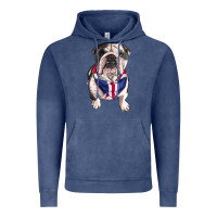 Vintage Denim English Dog Vintage Hoodie - RanaPortraitStore