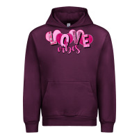 Mauve Wine Love vibes Valentine's Day Urban Hoodie - HowdyJamesFarm