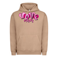 Pigment Burro Love vibes Valentine's Day Urban Hoodie - HowdyJamesFarm