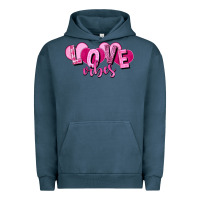 Pigment Midnight Navy Love vibes Valentine's Day Urban Hoodie - HowdyJamesFarm