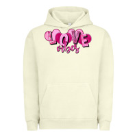 Pigment Pistachio Love vibes Valentine's Day Urban Hoodie - HowdyJamesFarm