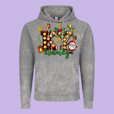 Ky Kentucky Christmas Vintage Hoodie Designed By Adodesignshop