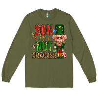 Army Green Christmas son of a nutcracker Long Sleeve Tee - NancyCooperArtShop