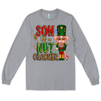 Heather Grey Christmas son of a nutcracker Long Sleeve Tee - NancyCooperArtShop