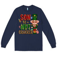 Navy Christmas son of a nutcracker Long Sleeve Tee - NancyCooperArtShop